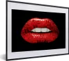 MuchoWow® MuchoWow® Gerahmtes Poster Lippen - Geld - Rot Produktbild-Vorschau 1