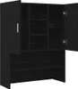 Waschmaschinenschrank Schwarz Eichen-Optik 70,5x25,5x90 cm, Produktbild-Vorschau 5