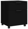 vidaXL Mobiele archiefkast met wielen, zwart, 45x38x54 cm Productafbeelding-voorbeeld 1