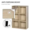 HOMCOM Bücherregal, 3-stöckiges Holzregal mit 6 Produktbild-Vorschau 6