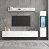 Set di mobili da parete Sweiko TV 3 pezzi illuminazione LED Anteprima dell’immagine prodotto 4