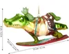 BRUBAKER Surfendes Krokodil - Weihnachtskugel aus Glas - Produktbild-Vorschau 5