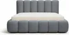 A bed with a mattress on a white background. Produktbild-Vorschau