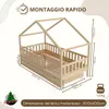 Crazy Pine Letto a Casetta con Cassetti 100x200 cm – Letto Anteprima dell’immagine prodotto 3