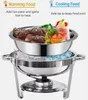 6 Liter Edelstahl Chafing Dish Speisenwärmer Suppentopf Produktbild-Vorschau 4