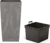 nabbi Plastový květináč DURS325E 32,5 cm - tmavě šedá Náhled obrázku produktu 6