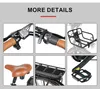 A collage of close-up images showing different parts of an electric bicycle. Produktbild-Vorschau
