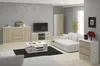 Mobiletto TV elegante bianco e rovere sonoma 140 cm con 2 Anteprima dell’immagine prodotto 5