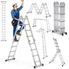 Ikodm 7in1 Mehrzweckleiter 4x4 Stufen aus Aluminium, ca. Produktbild-Vorschau 15