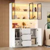 Flieks LED-beleuchtete Glasvitrine mit offenen Regalen, Produktbild-Vorschau 4