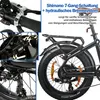 Rower elektryczny z ramą karbonową 20 x 3,0", 70 Nm, 48 V, Podgląd zdjęcia produktu 14