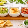 Dipschalen Set 4er mit Bambus Tablett Keramik Schalen Tapas Produktbild-Vorschau 5
