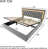 Flieks čalúnená posteľ 140x200cm s USB a typom C, Náhľad obrázku produktu 4