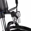 Close-up of the front fork and headlight of an electric bicycle. Produktbild-Vorschau