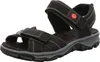 Rieker Damen Echtleder Sandalette schwarz, Damen:38 EU Produktbild-Vorschau 35