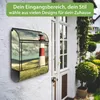 banjado Design Briefkasten Stahl schwarz mit Zeitungsfach Produktbild-Vorschau 3