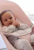 BABYBJÖRN Babywippe Balance Soft - Woven Hellrosa grau mit Produktbild-Vorschau 2