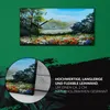 Küche Wohnzimmer Wand Leinwand Uhr 60x30 Malerei Abstrakte Produktbild-Vorschau 5