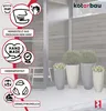 KOTARBAU® váza na květiny vysoký květináč šedý ekolit výška Náhled obrázku produktu 5