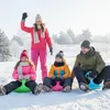 com-four® 6x Schneeflitzer zum Rodeln - Schneerutscher für Produktbild-Vorschau 3