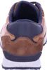 The back view of a brown and blue men's sneaker. Produktbild-Vorschau