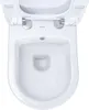 Creavit Hänge WC Set Weiß spülrandlos mit Edelstahl Bidet, Produktbild-Vorschau 4