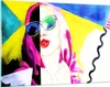 Bilder auf glas - Frau Modell - 120x80cm - Glasbilder - Produktbild-Vorschau 1