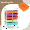 COSTWAY Vozík s 10 stohovatelnými zásuvkami, zásuvkový Náhled obrázku produktu 6