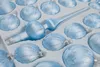 39 tlg. Glas-Weihnachtskugeln Set in Ice Blau Silber Regen Produktbild-Vorschau 2