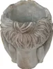 Clayre & Eef Blumentopf Kopf 14x16x17 cm Grau Stein Hände Produktbild-Vorschau 4