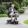 LVHOM : scooter pour seniors léger en aluminium, 4 roues, Voir les images du produit 3