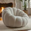 MENZZO Fauteuil design coquillage Arielina Tissu bouclette Voir les images du produit 3