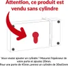 Boitier de serrure horizontale en applique double entrée à Voir les images du produit 5
