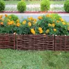 Weidenzaun Beeteinfassung Weide Beet Palisade Zaun Beet Produktbild-Vorschau 4