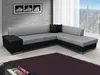 Design Ecksofa Schlafsofa Bettfunktion Couch Leder Textil Produktbild-Vorschau 1