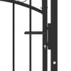 vidaXL Branka do oplocení EMMEN s hroty, ocel, 103 x 117 Náhled obrázku produktu 3