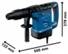 Bosch GBH 6-42 C Professional, SDS Max, Schwarz, Blau, 5,5 Produktbild-Vorschau 3