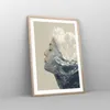 Gerahmtes Poster - Rahmen in heller Eiche - Grafik Frau Produktbild-Vorschau 8
