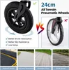 giantex Rollator, Aluminium, Schwarz, Faltbar, 6-fach Produktbild-Vorschau 2