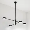 LUMILED Pendelleuchte Schwarz Modern Kronleuchter 4 Flammig Produktbild-Vorschau 1