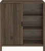 Kommode 'Lukkodso' mit Tür 82 x 75 x 30 cm Walnussoptik Produktbild-Vorschau 5