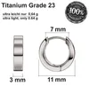 G23 Titan Klappcreolen Uni Silber Gold Schwarz Leichte Produktbild-Vorschau 2