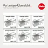 HAILO 3642731 Abfallsorter RAUMSPAR TANDEM 18/8/8/D schwarz Produktbild-Vorschau 9