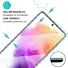 A close-up of a smartphone screen protector, highlighting its case-friendly compatibility. Produktbild-Vorschau