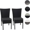 Two black poly-rattan chairs with dark gray cushions are shown against a white background. Produktbild-Vorschau