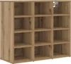 A wooden shelving unit with multiple compartments. Náhled obrázku produktu