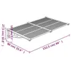 The Living Store Türvordach Grau und Transparent 152,5x90 Produktbild-Vorschau 6