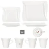 18pcs Service à café Ivory Porcelaine 6 personnes Tasses Voir les images du produit 3