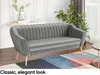 MEBLINI Mini Sofa Set 3-1-1 für Wohnzimmer - Mini Lounge Produktbild-Vorschau 3