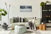 Wohnzimmer-Bild Leinwand Uhr Geräuschlos 60x30 Malerei Produktbild-Vorschau 4
